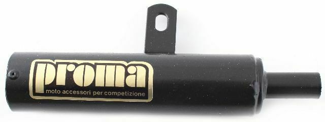 Marmitta PROMA City Power 2, Ø=22mm silenziatore lungo per PIAGGIO Ciao/  PX/ Bravo/ Boss/ SI/