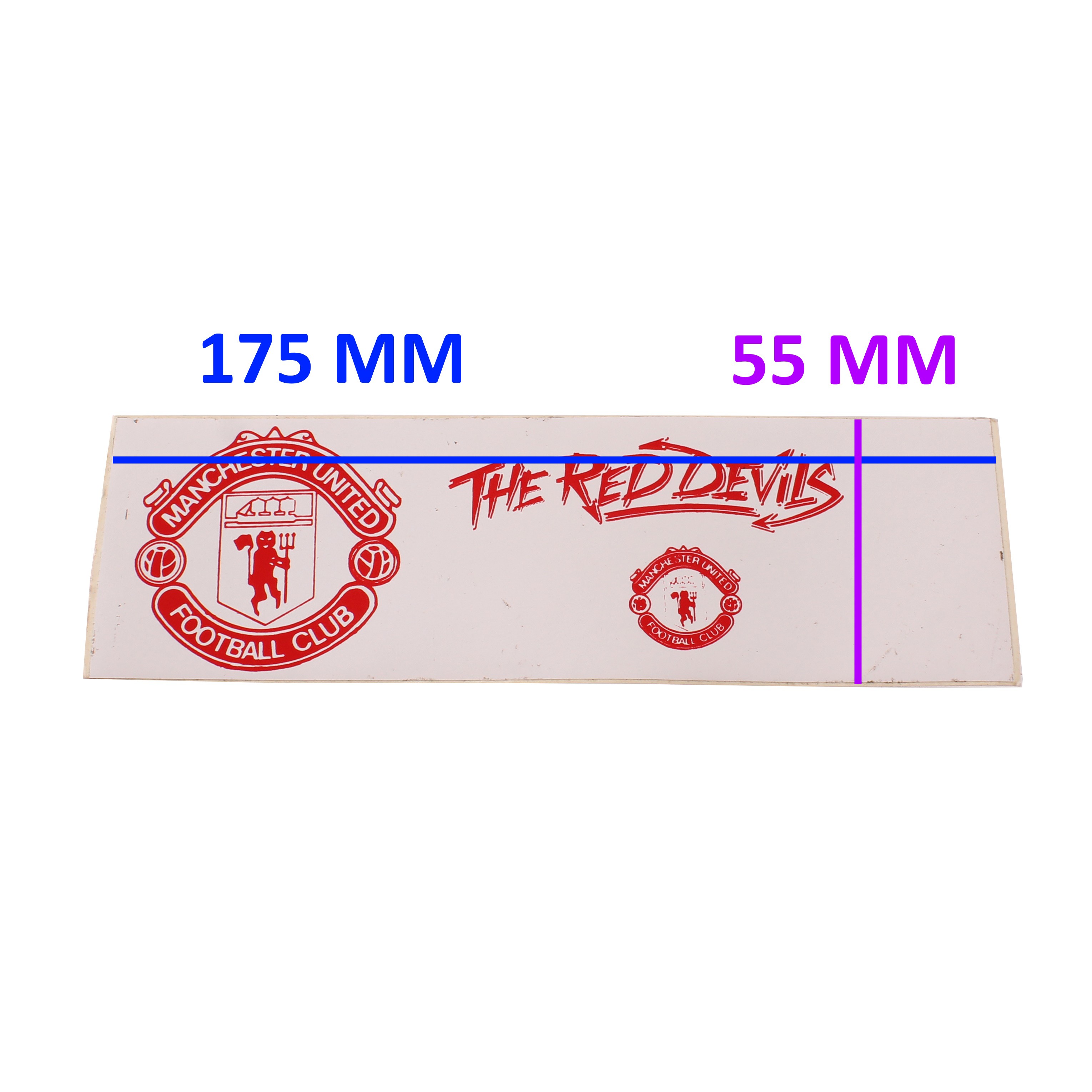 Adesivo Vintage The Red Devils Manchester United 175 X 55 Mm Sarr